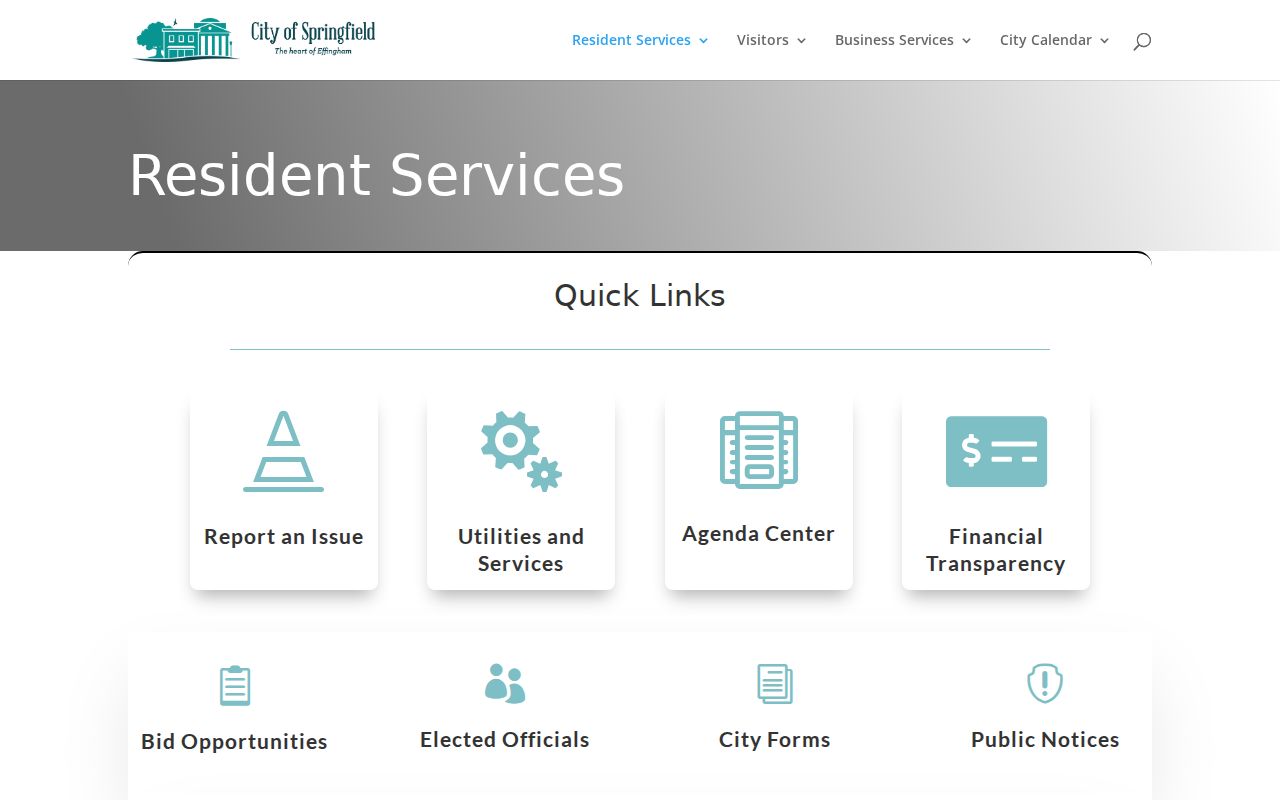 Springfield warrant records City Hall and police contact